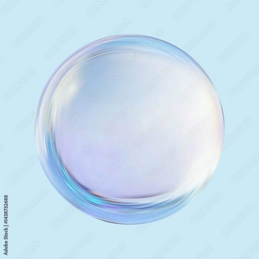 Realistic glossy glass ball.Abstract 3D light bubble with glare.Geometric abstract shape. Realistic glossy glass ball.Abstract 3D light bubble with glare.Geometric abstract shape.