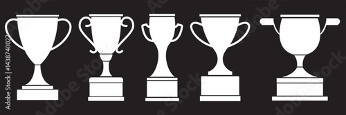 Trophy icon. Trophy cup, winner cup, victory cup icon. Reward symbol sign for web and mobile.