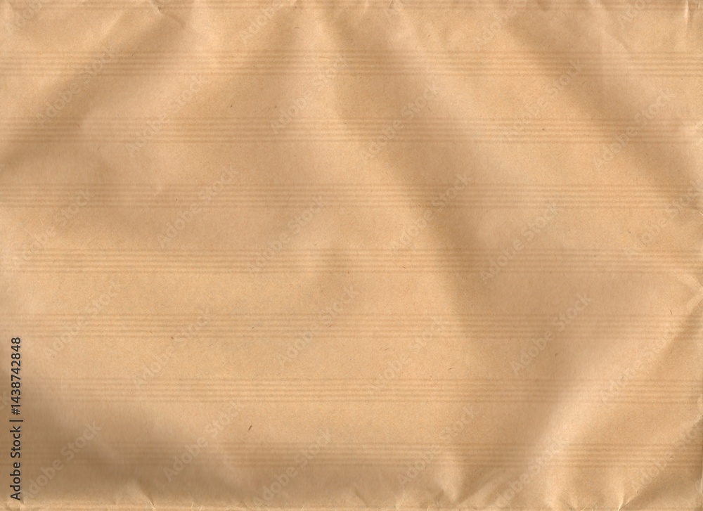 Naklejka premium crumpled brown envelope paper texture