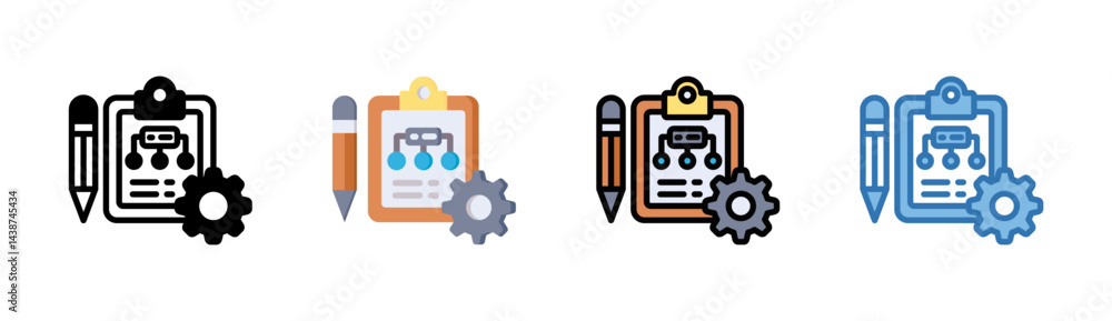 Fototapeta premium Algorithm Icon