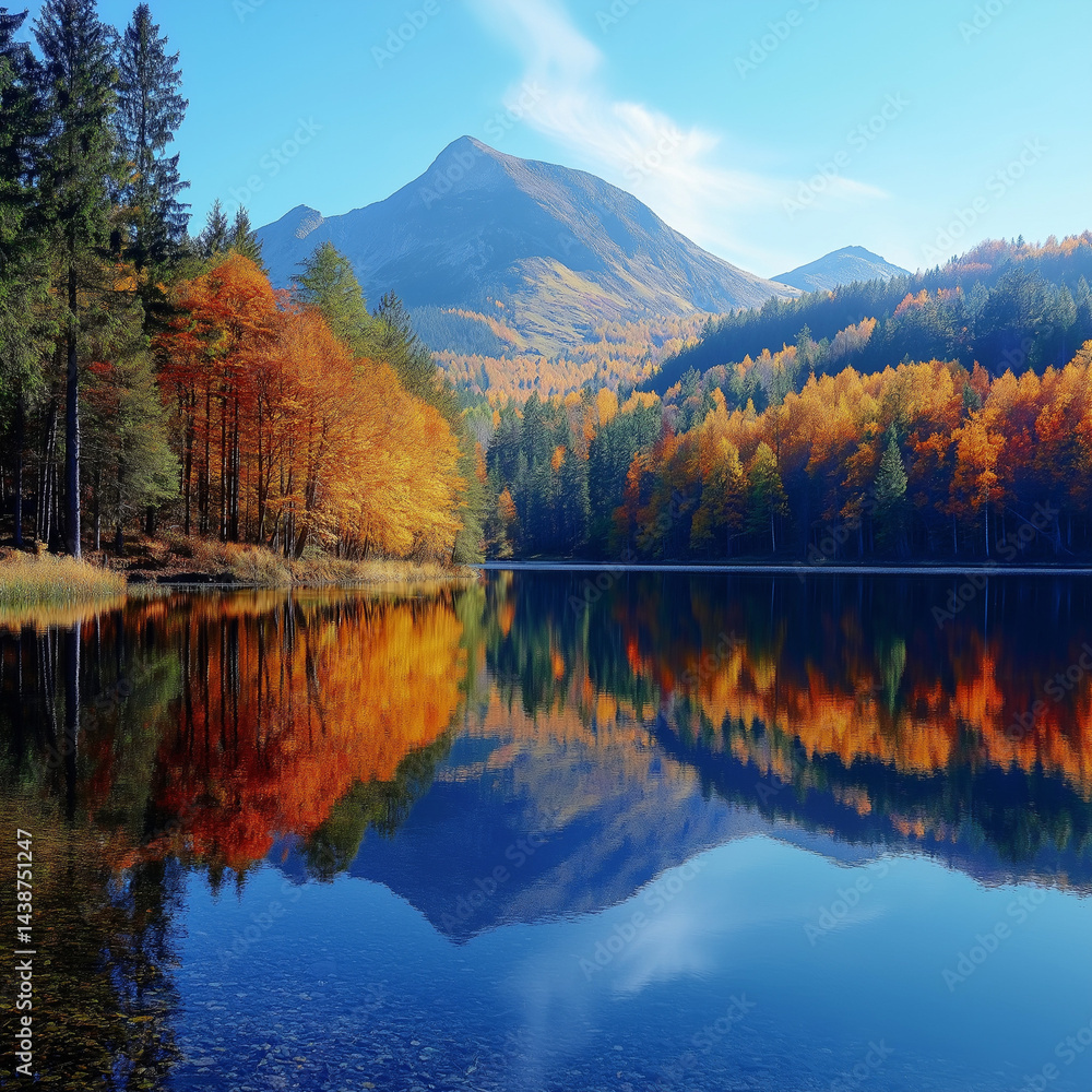 Fototapeta premium autumn in the mountains