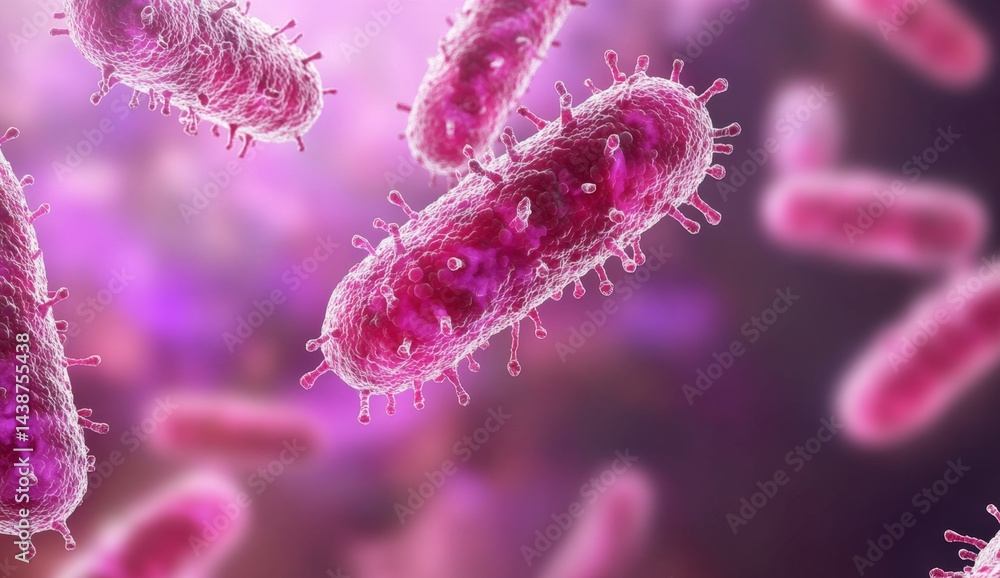 Fototapeta premium Microscopic Bacteria