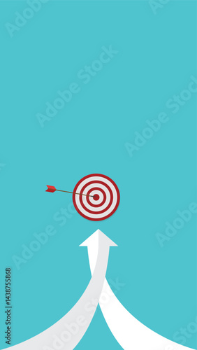 Same goal, two business work together as team to achieve success