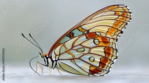 Stunning Closeup of a Colorful Butterfly with Intricate Wing Patterns