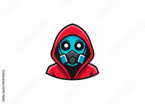 Masked Figure in Hazmat Gear: a symbolic illustration of an individual donning a gas mask and hazmat suit, possibly hinting at themes of safety, protection, or post-apocalyptic settings.