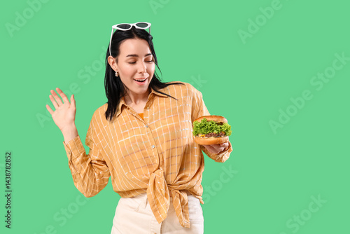 Beautiful young woman with ...