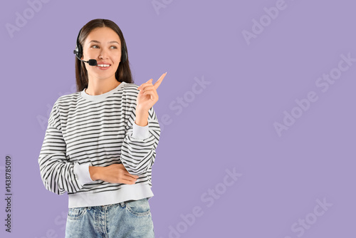 Female Asian technical supp...