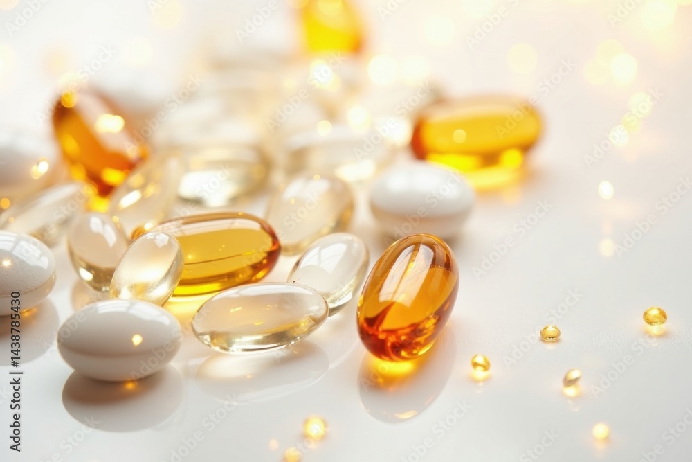 Vitamin Supplements Closeup Vitamin Supplements Closeup