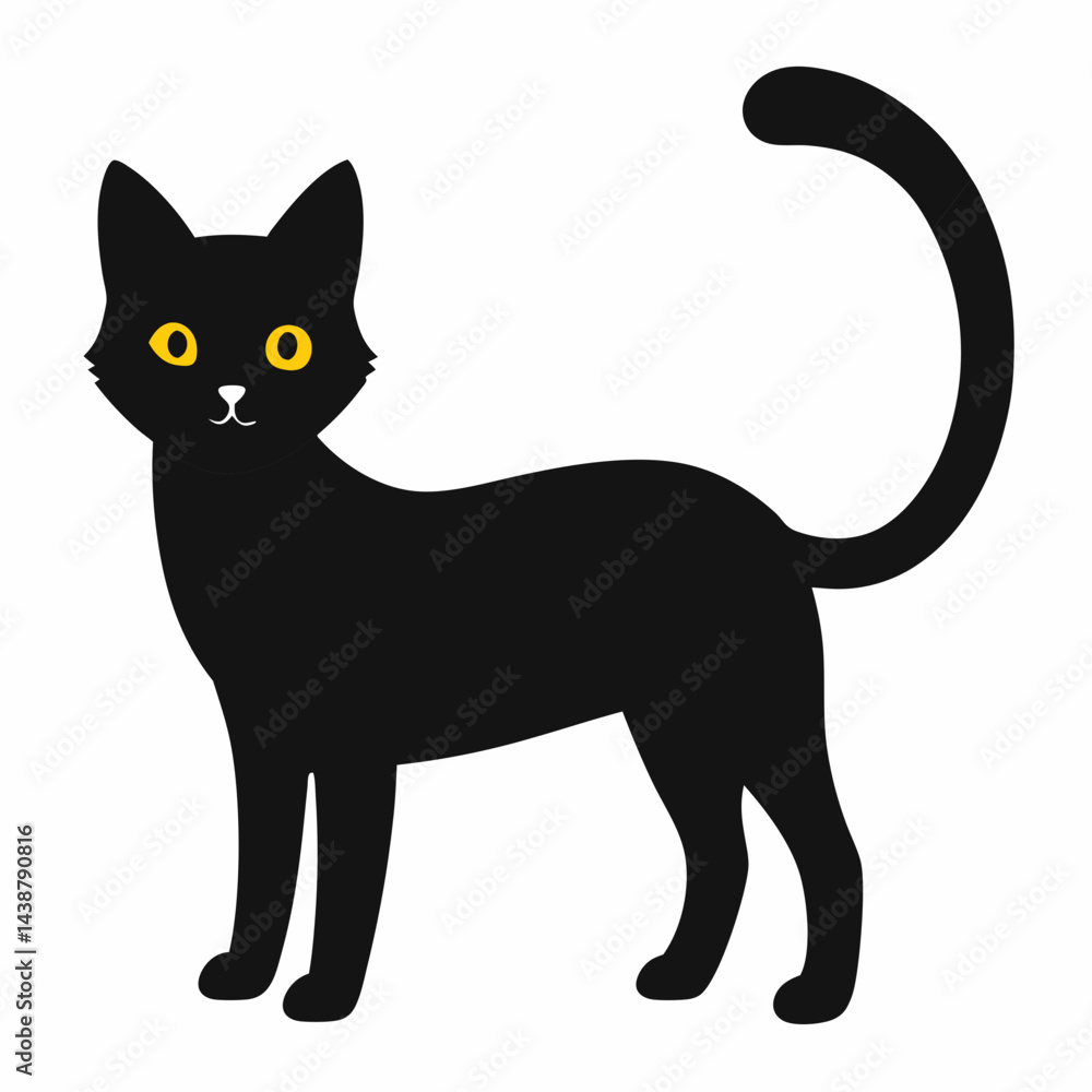 Cat vector isolated on white background Cat vector isolated on white background