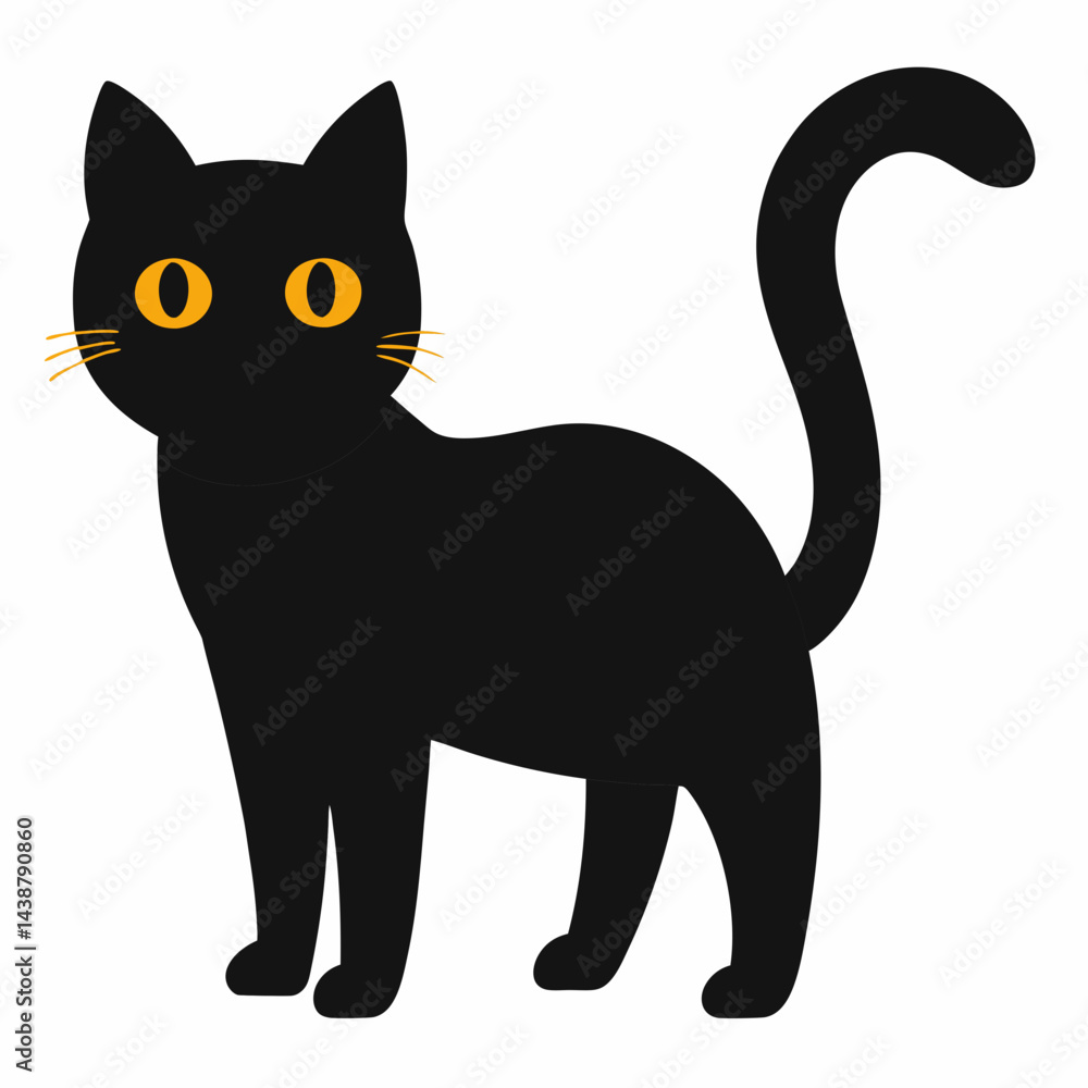 Cat vector isolated on white background Cat vector isolated on white background