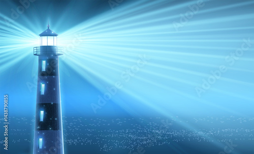 Lighthouse. Guiding light, beacon of hope, lighthouse guide, safe harbor, steady guidance.