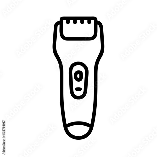 Beard Trimmer Outline Design, icon, vector