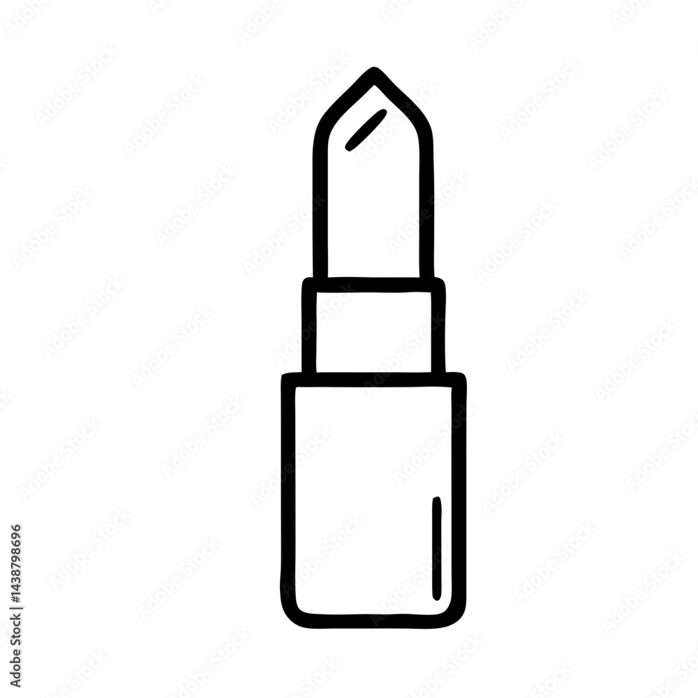 Stylish lipstick sketch illustration, icon, vector Stylish lipstick sketch illustration, icon, vector
