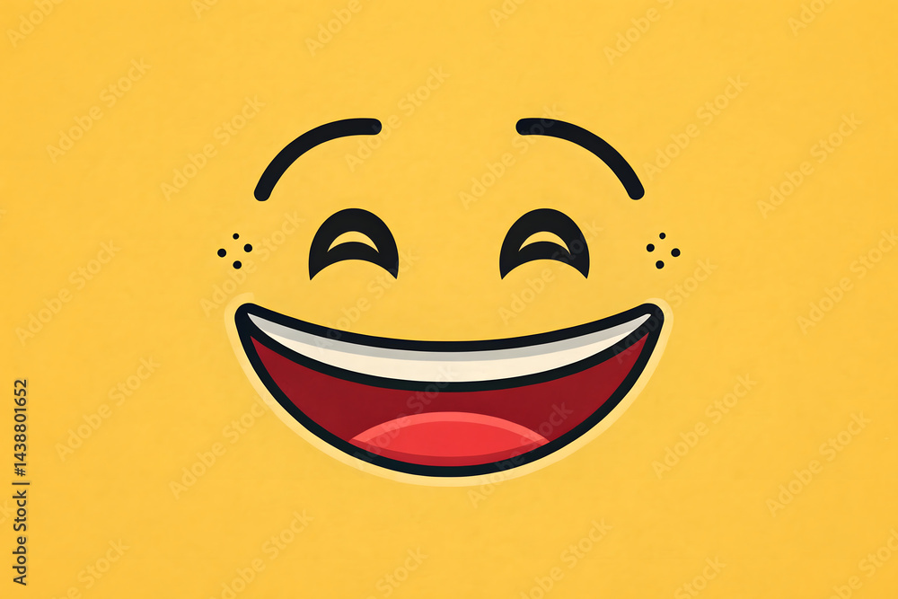 World Smile Day Design with Cheerful Daisies and Icon World Smile Day Design with Cheerful Daisies and Icon