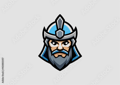 Viking warrior illustration: A captivating depiction of a valiant Viking warrior, rendered in a striking illustration that conveys both strength and wisdom.