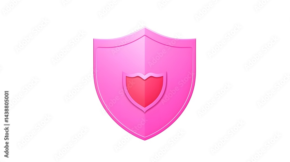Alarm Service Flat Symbol Vector Icon in Pink Color for Designs Alarm Service Flat Symbol Vector Icon in Pink Color for Designs