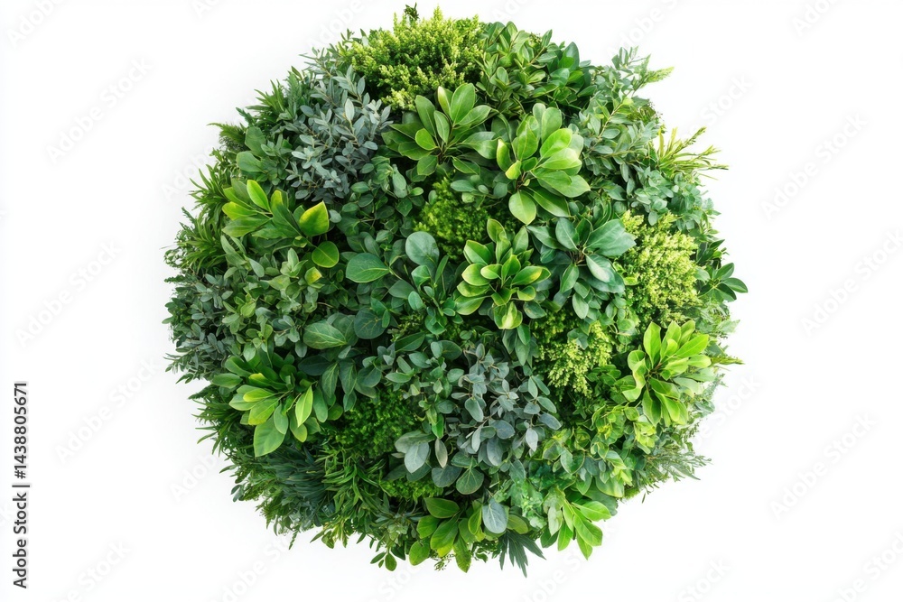 Round green plant arrangement Round green plant arrangement