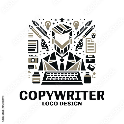Copywriter Vector Logo Design