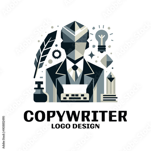 Copywriter Vector Logo Design