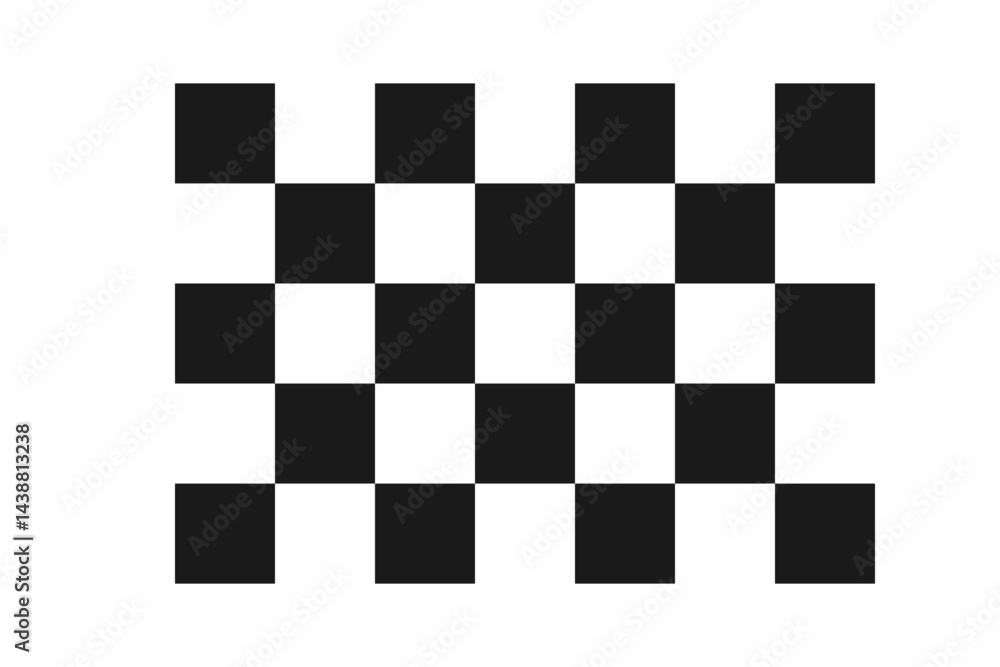 Printable black and white checkered flag vector for a motorsport racing event Printable black and white checkered flag vector for a motorsport racing event
