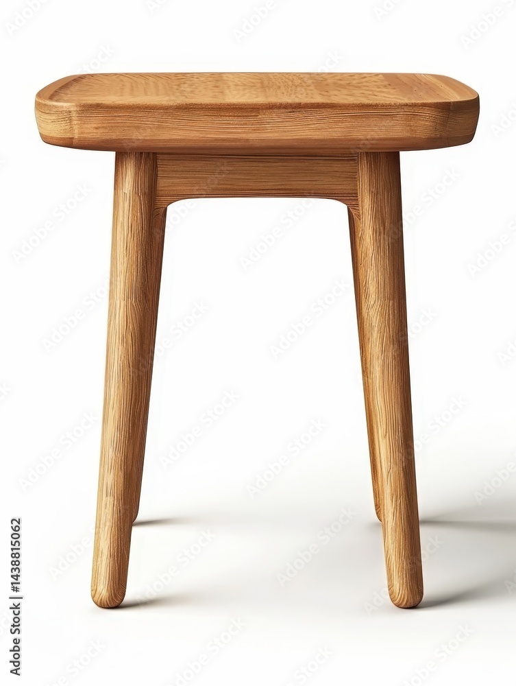Simple wooden side table. Solid, light Simple wooden side table. Solid, light