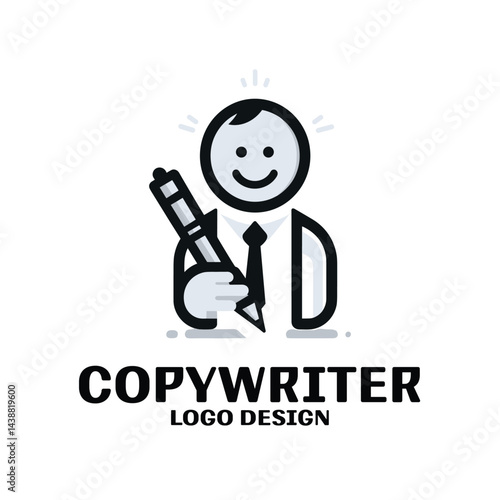 Copywriter Vector Logo Design