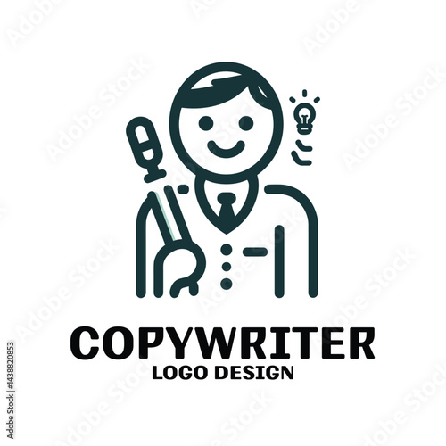 Copywriter Vector Logo Design
