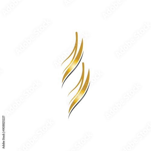 hair treatmen logo and vector template