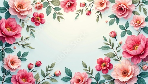 Soft, flowing paisley floral pattern in pastel hues, whimsical, serene, delicate