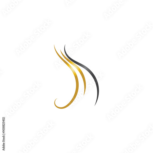 hair treatmen logo and vector template