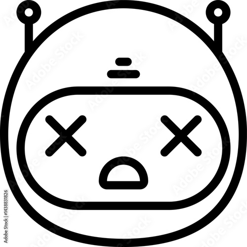 bot illustration on a white background   