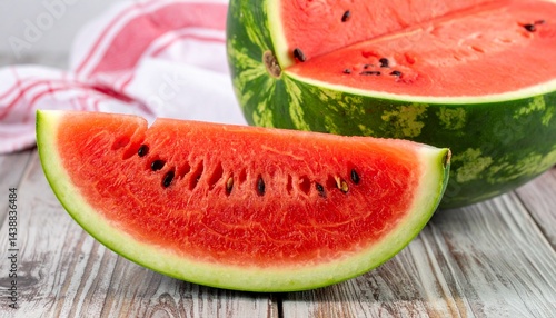 slice of watermelon on the table