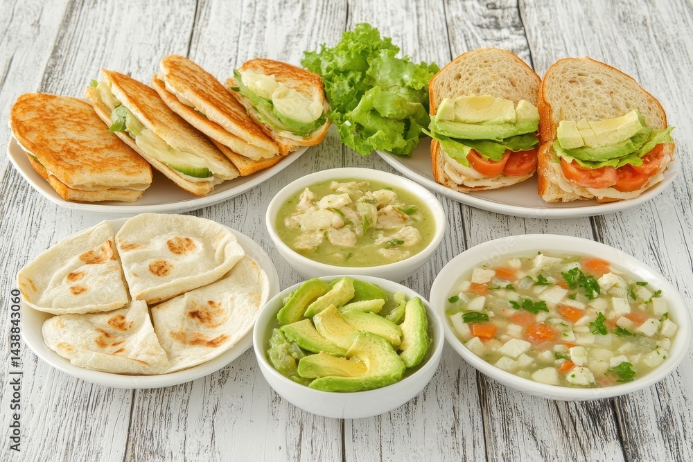 Assorted lunch selections Assorted lunch selections