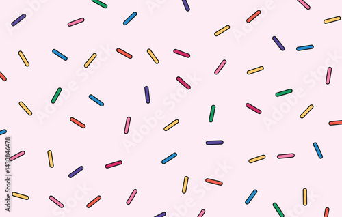 Background sprinkles retro unique design