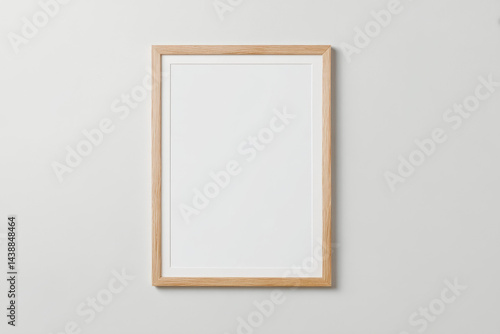Blank Wooden Frame Mockup.