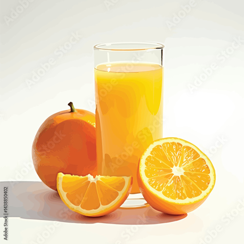 Orange juice glass fresh fruit healthy breakfast vitamin c drink citrus beverage morning refreshment bright color
