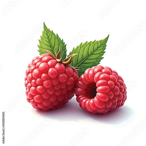 Fresh raspberries close up image for healthy eating and summer fruit dessert recipes and ingredients