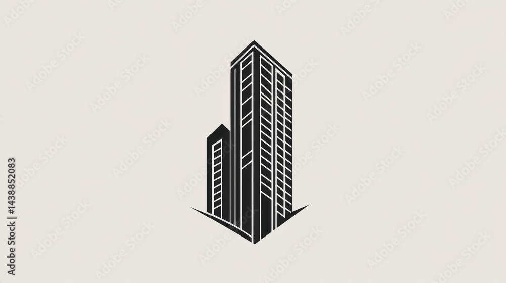 Fototapeta premium Skyscraper Silhouette Design