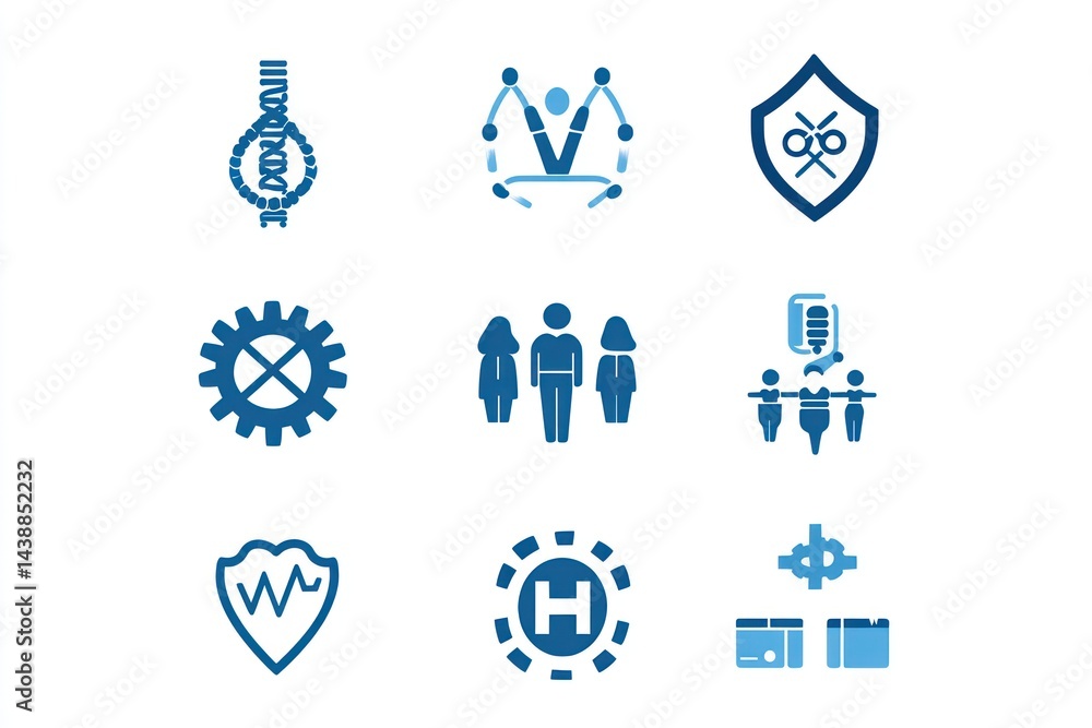 Healthcare Icons Set, Medical Graphics Healthcare Icons Set, Medical Graphics