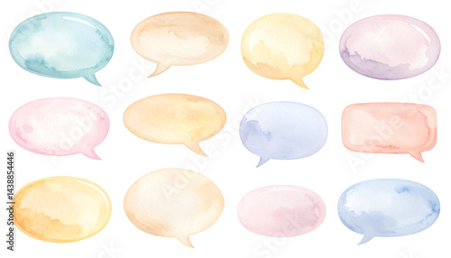 背景透過吹き出しセット