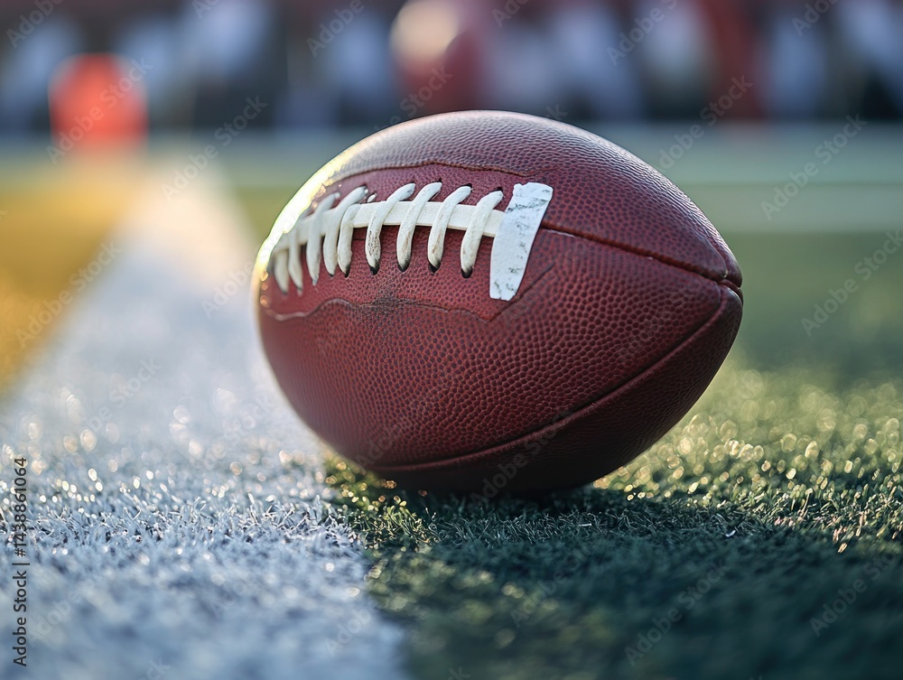 Obraz premium American football on a field