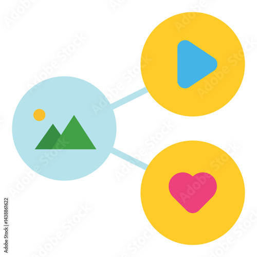 Flat Sharing Icon