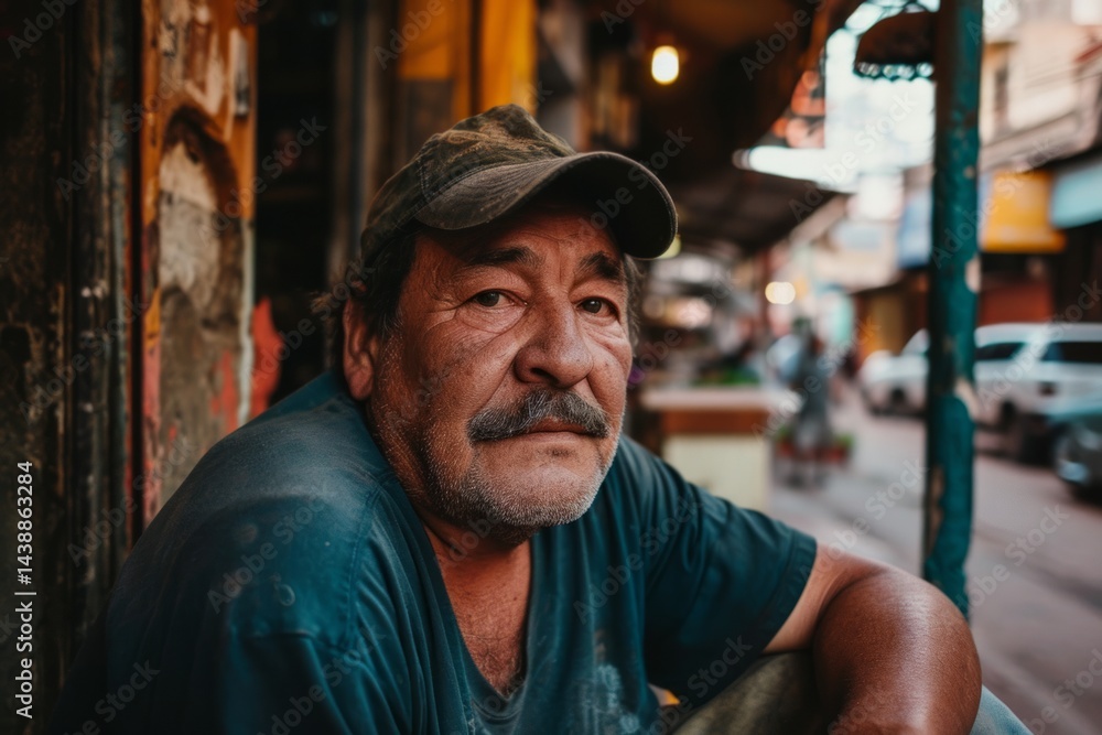 Portrait of old man in Hanoi, Vietnam Portrait of old man in Hanoi, Vietnam