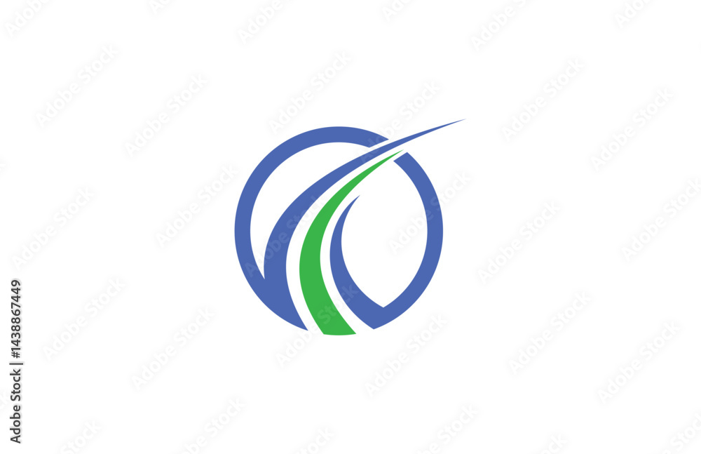 Naklejka premium abstract round logo