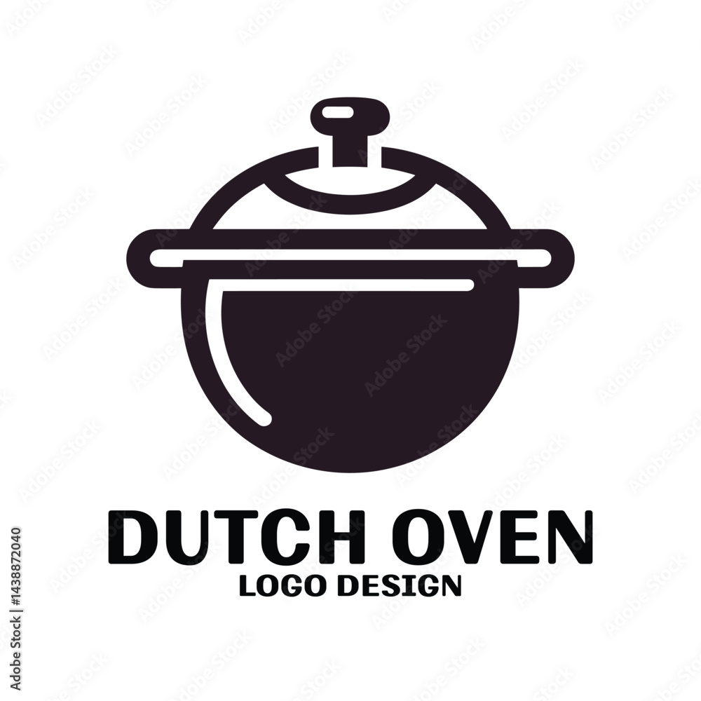 Obraz premium Dutch Oven Vector Logo Design