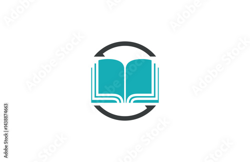 circle arrow book logo