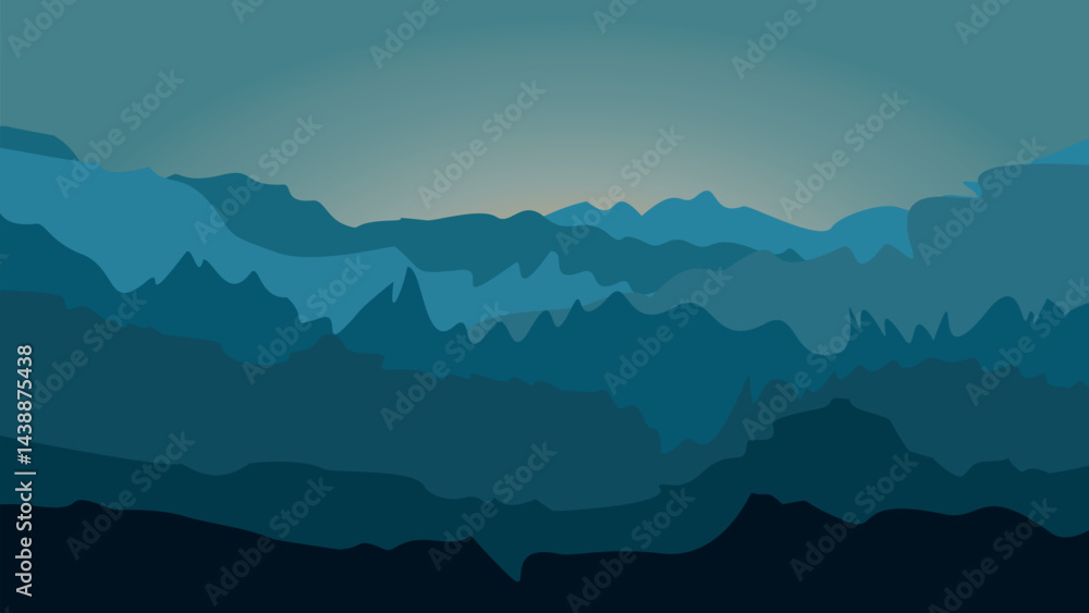 Fototapeta premium sand, dunes, beach, steep rocks, mountains, desert with wavy lines in beige. Logo template, icon, badge, pictogram, symbol, sign for tourism, travel, interesting places