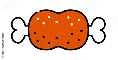 骨付き肉のベクターイラスト