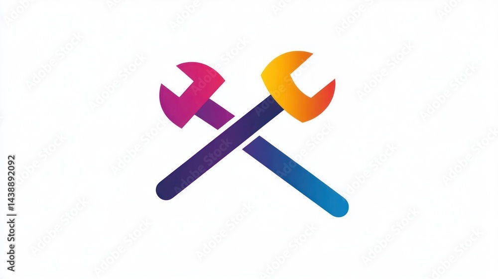 Tools crossed graphic design Tools crossed graphic design