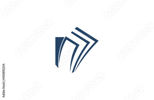 abstract ticket logo